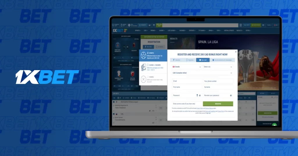 Registration in Desktop Application from 1xBet in Korea