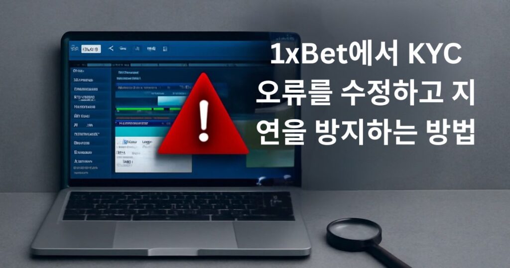1xBet에서 KYC 오류 수정 및 지연 방지 방법